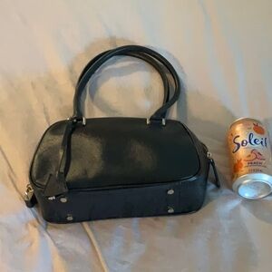 Ann Taylor Black Shoulder Bag with Structured Design